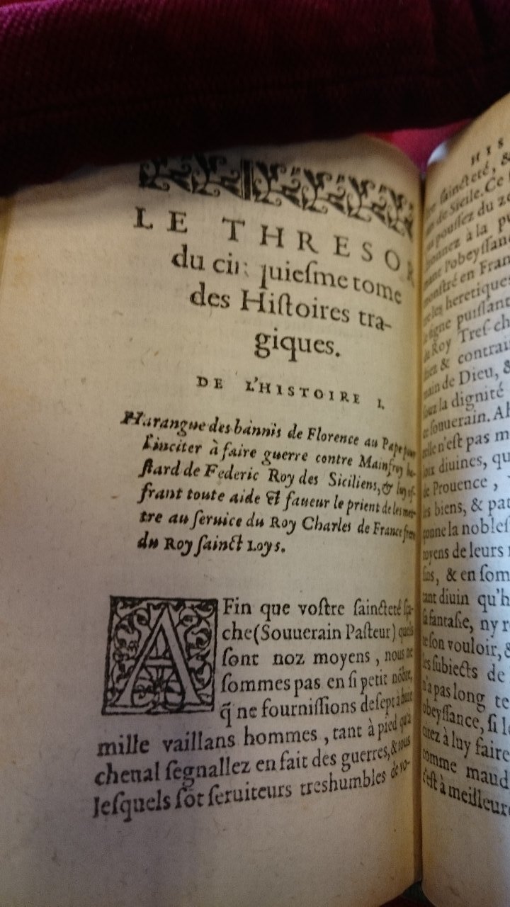 1581 - Pierre Le Voirier et Gervais Mallot - Trésor des histoires tragiques - BnF Richelieu