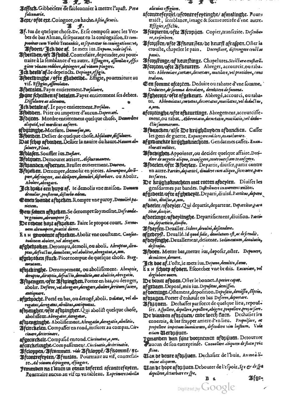 1573 - Christophe Plantin - Trésor du langage bas-allemand - BM Lyon