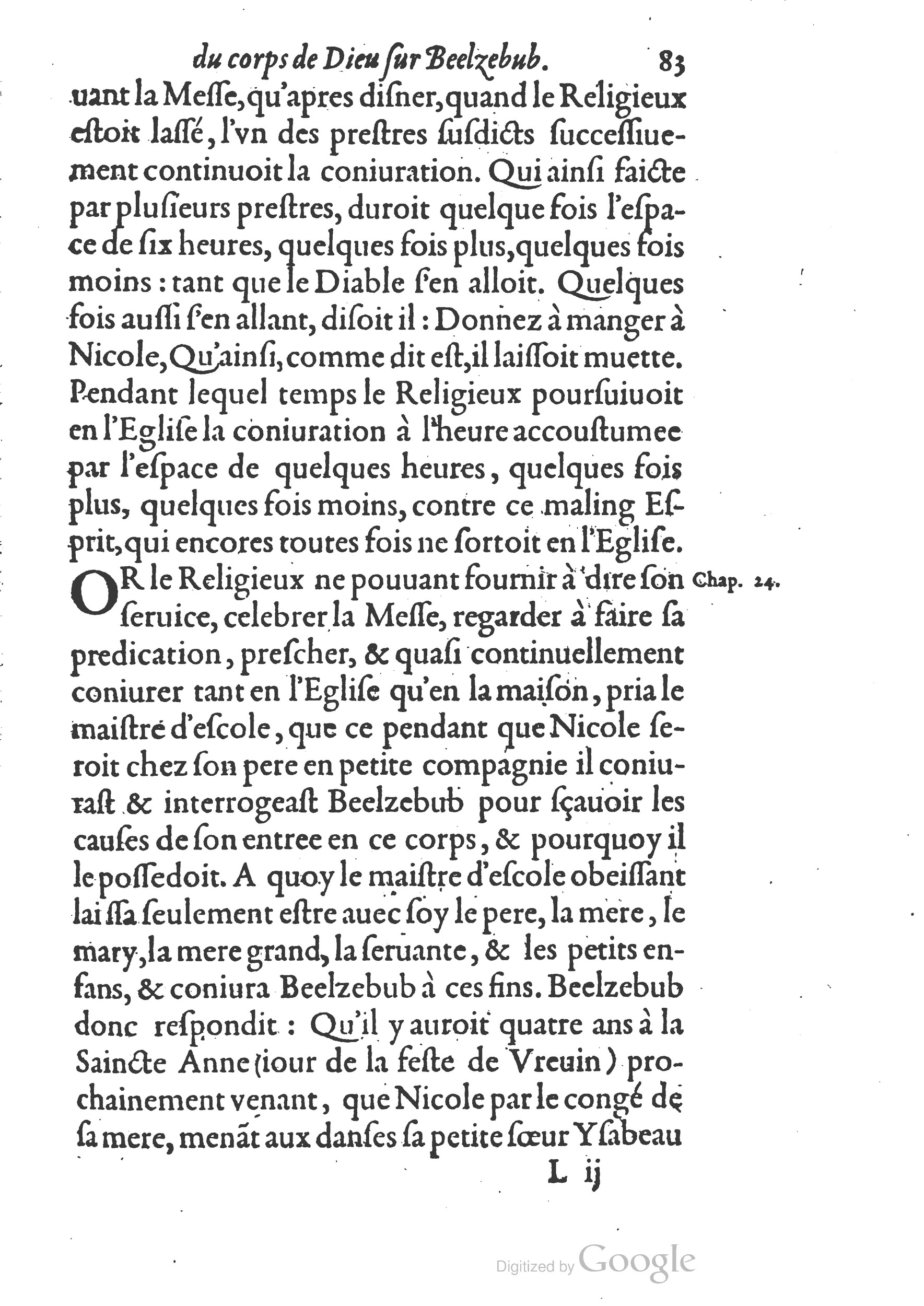 1578 - Nicolas Chesneau - Trésor et entière histoire de la triomphante victoire du corps de Dieu sur l’esprit malin - British Library