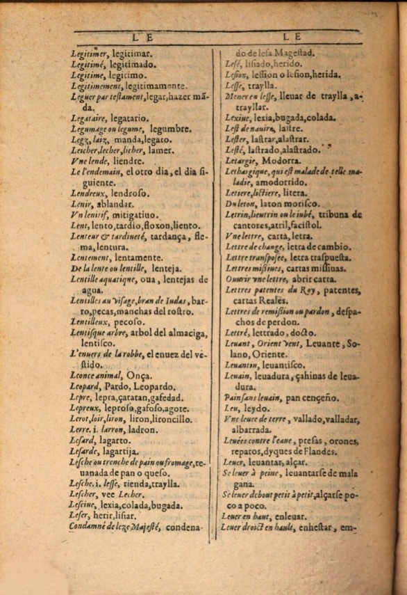 1607 - Marc Orry - Trésor des deux langues espagnole et française (Première et Seconde parties) - ÖNB Wien