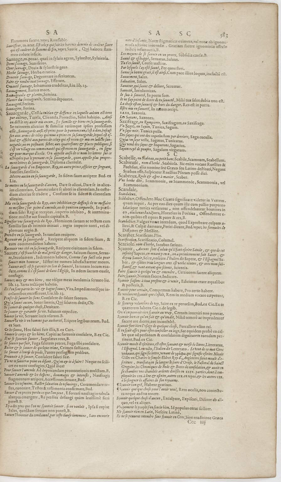 1606 - David Douceur - Trésor de la langue française - BnF