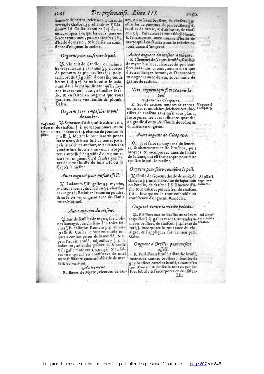 1609 - Étienne Gamonet - Grand dispensaire ou Trésor général et particulier des préservatifs - BIU Santé 1609 - Étienne Gamonet - Grand dispensaire ou Trésor général et particulier des préservatifs - BIU Santé