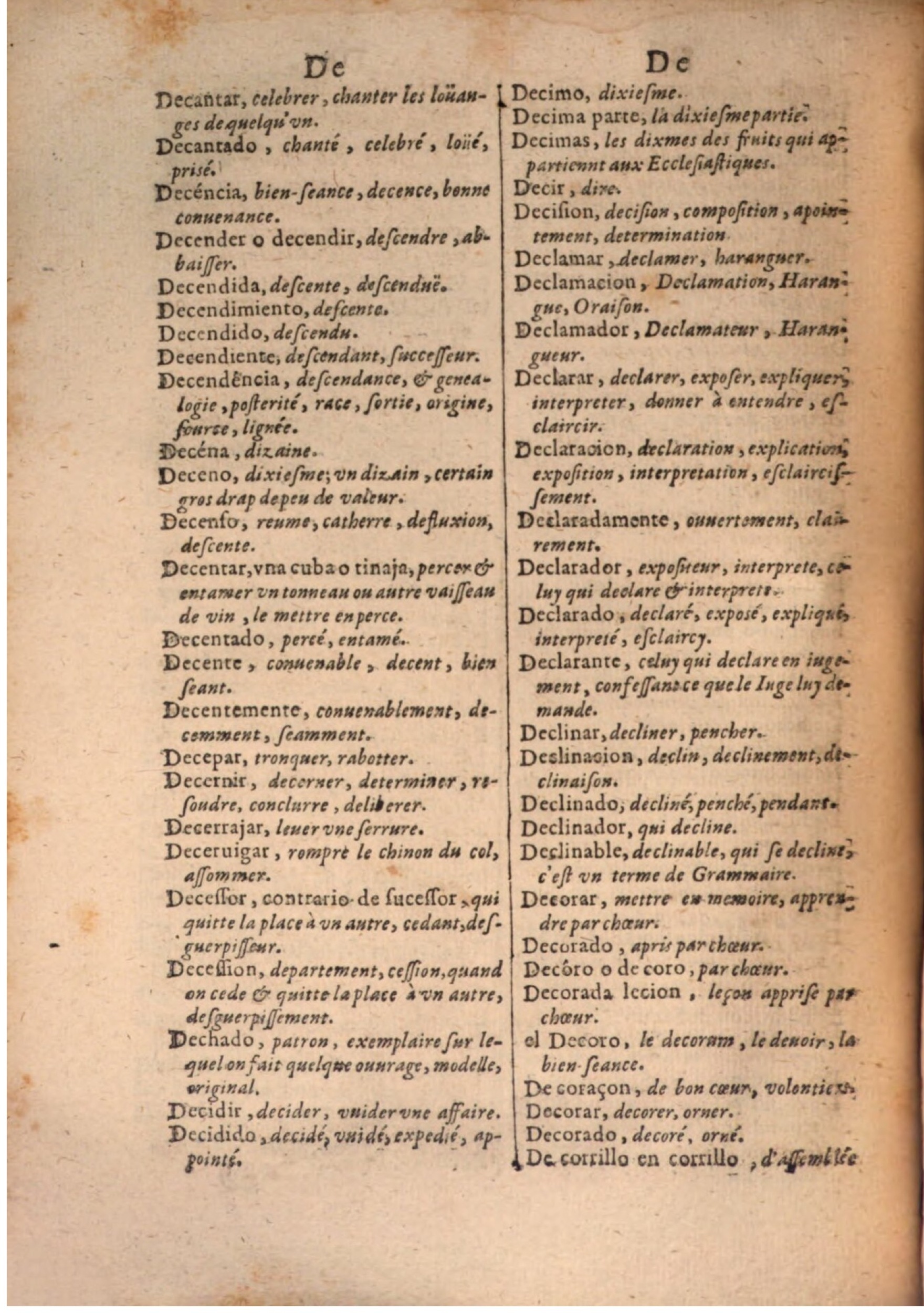 1645 - A. de Sommaville et A. Courbé - Trésor des deux langues espagnole et française - BSB Munich