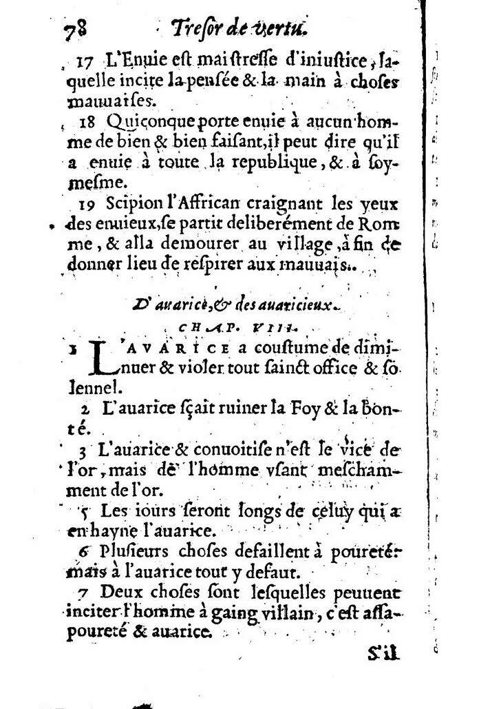 1558 - Nicolas Perrineau et Jean Temporal - Trésor de vertu - BM Lyon 1558 - Nicolas Perrineau et Jean Temporal - Trésor de vertu - BM Lyon