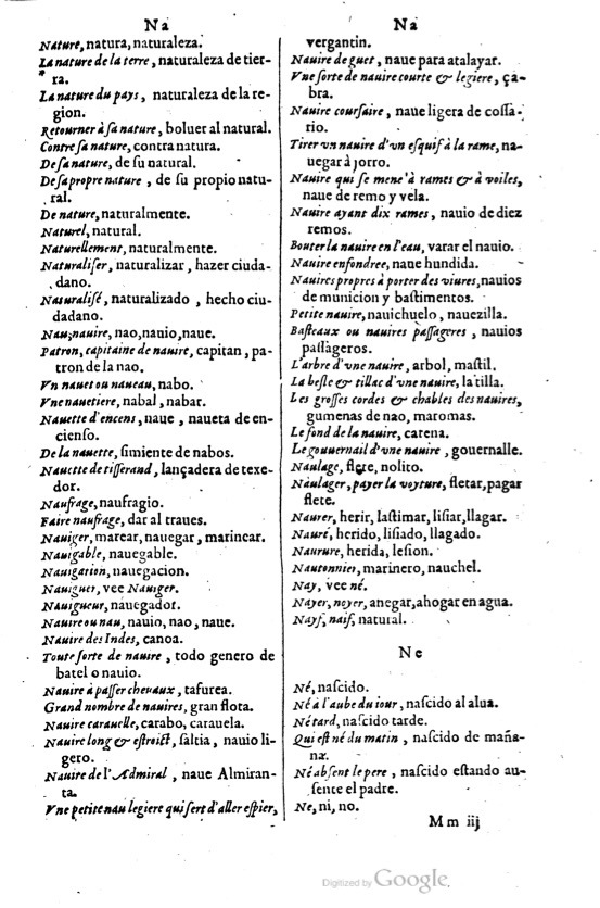 1621 - Adrian Tiffaine - Trésor des deux langues espagnole et française - BM Lyon
