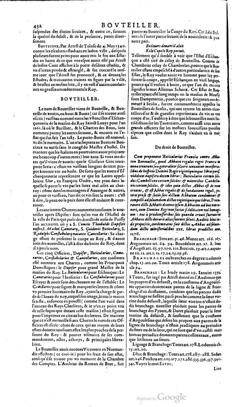 1629 - Veuve Nicolas Buon - Trésor du droit français (21754 T. 1) - BM Lyon