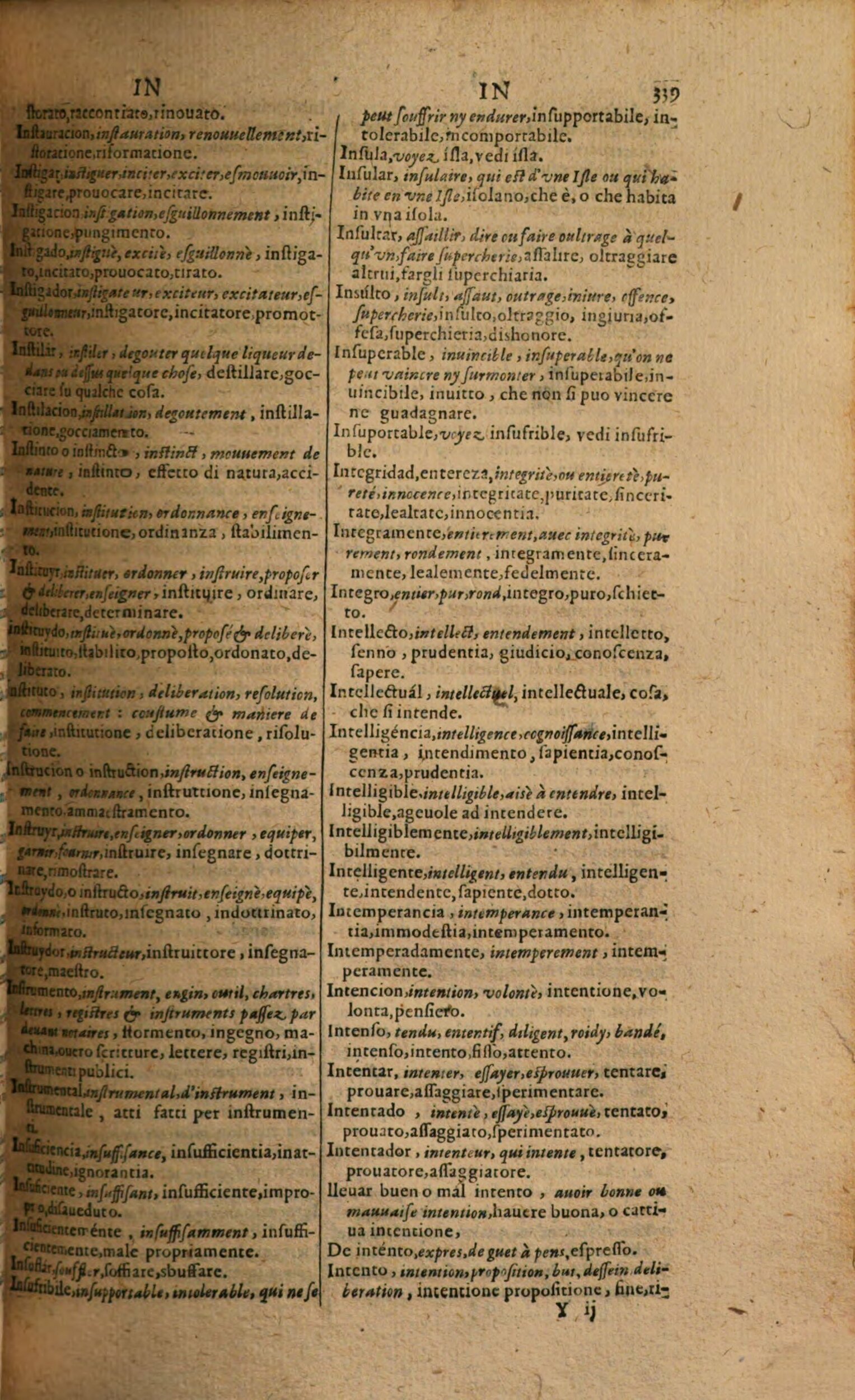 1617 - Samuel Crespin - Trésor des trois langues espagnole, française et italienne (Première partie) - Regensburg