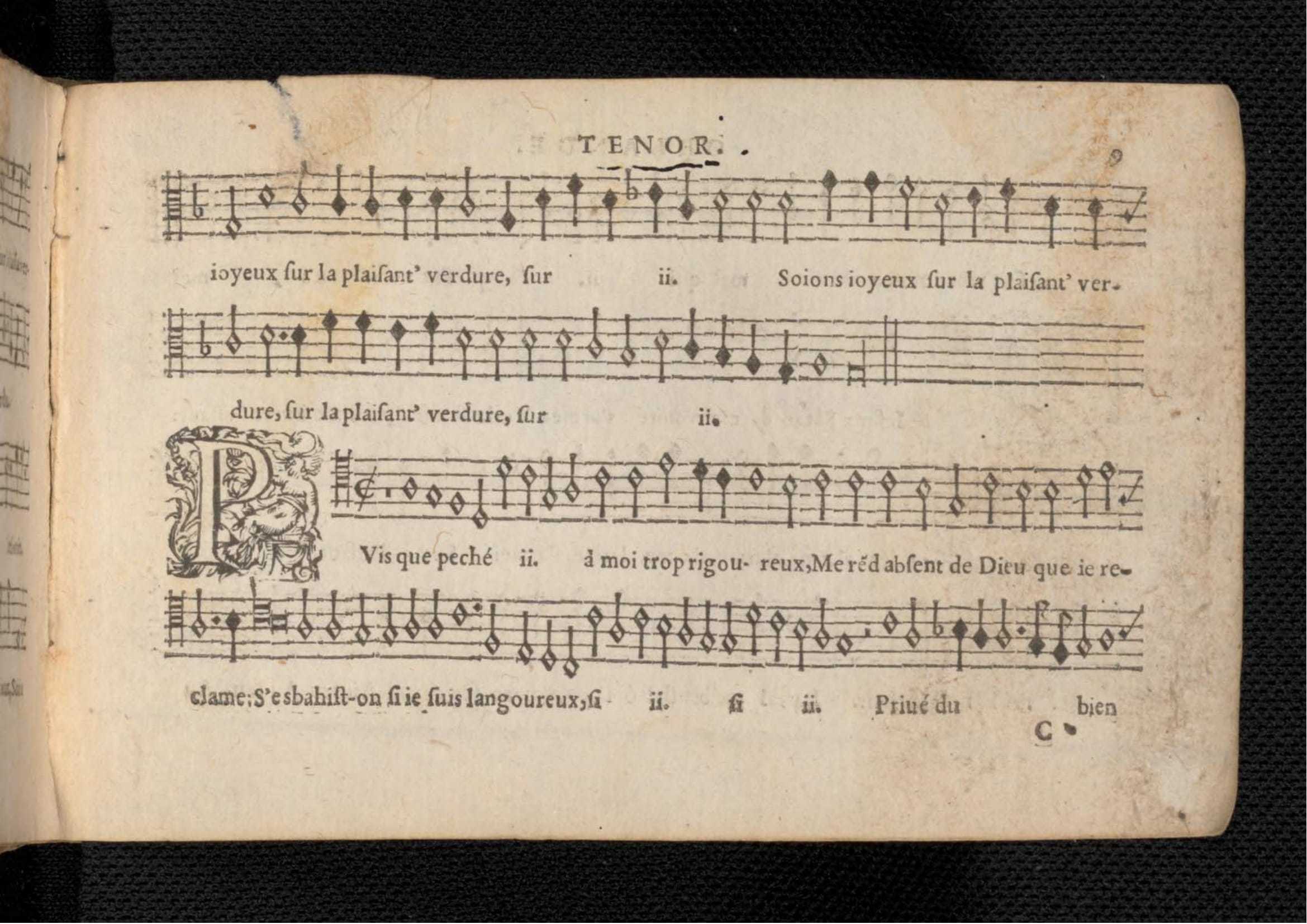 1576 - [Pierre de Saint-André] - Trésor de musique d’Orlande de Lassus Tenor - KBR Bruxelles