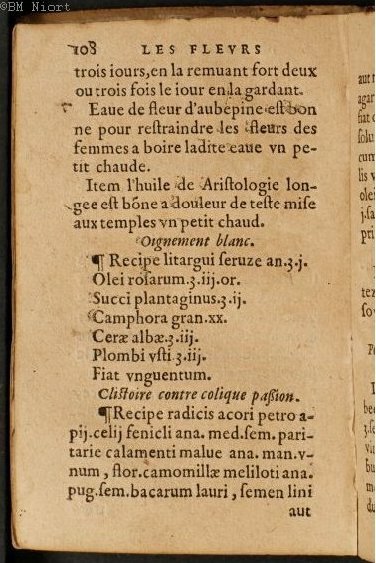 1586 - Benoît Rigaud - Trésor des fleurs et secrets de médecine - Université Paris Cité