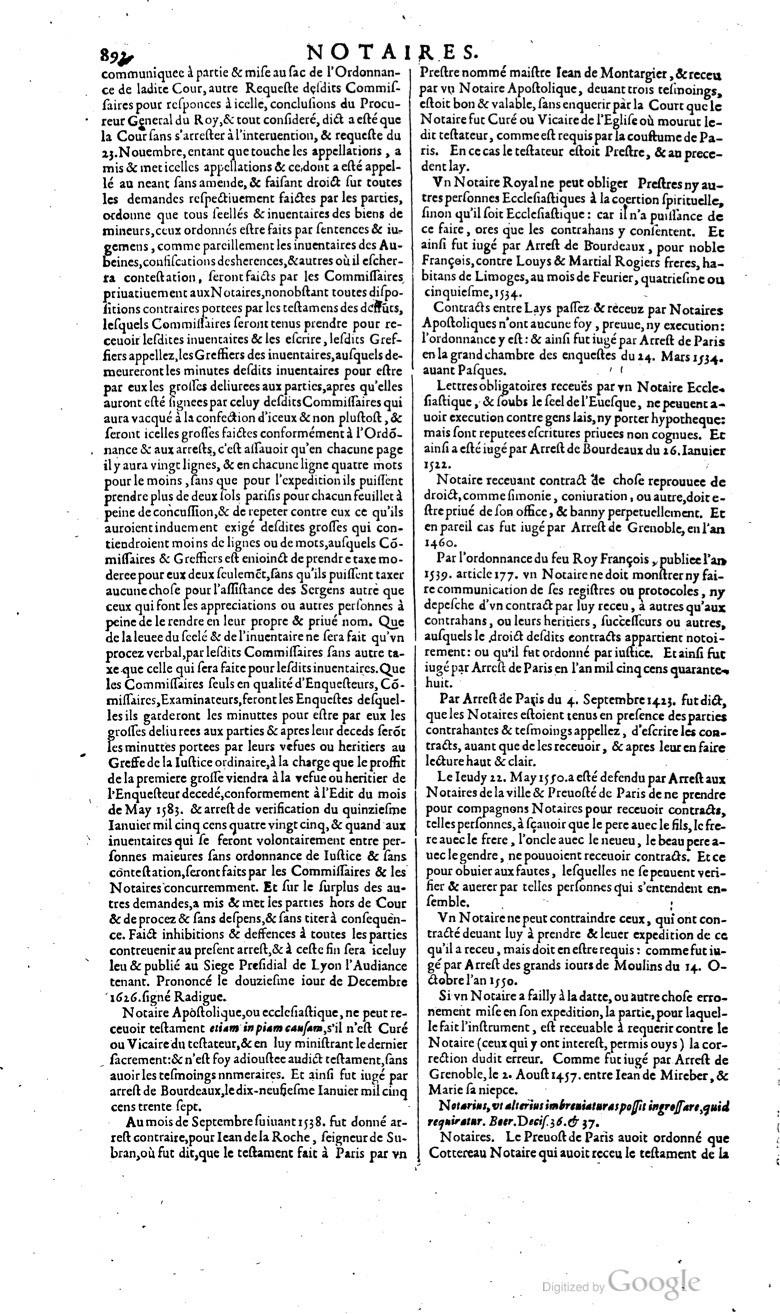 1629 - Veuve Nicolas Buon - Trésor du droit français (29620 T. 2) - BM Lyon