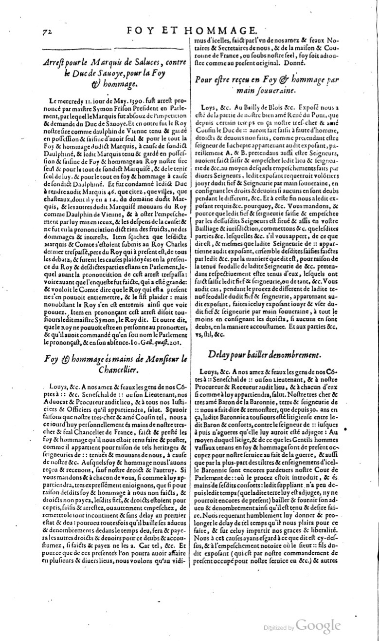 1629 - Veuve Nicolas Buon - Trésor du droit français (29620 T. 2) - BM Lyon