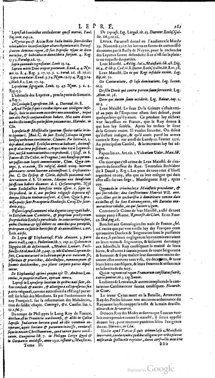 1629 - Veuve Nicolas Buon - Trésor du droit français (21754 T. 2) - BM Lyon