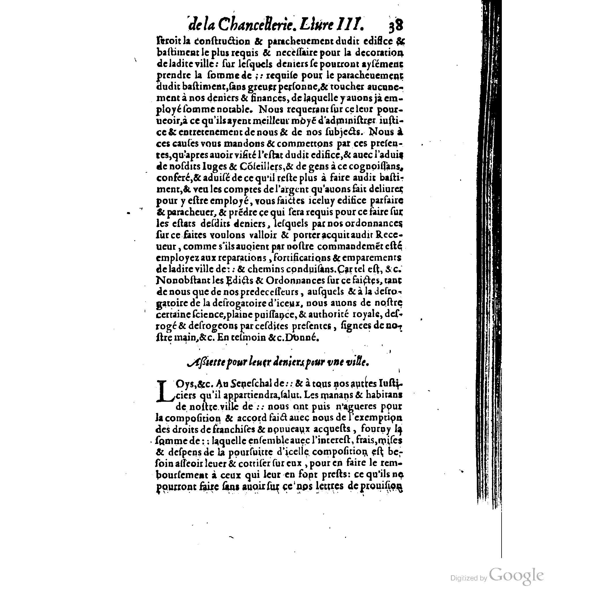 1614 - Jean Richer - Trésor du nouveau style et protocole de la chancellerie de France - BSB Munich