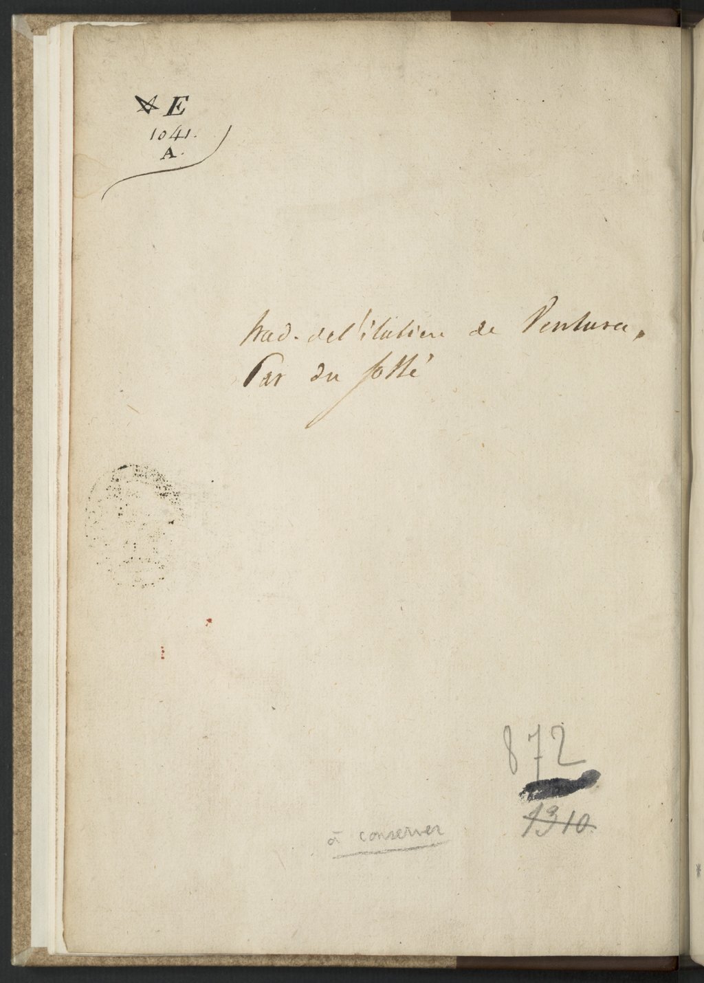 1608 - Nicolas Du Fossé - Trésor politique - BnF Tolbiac