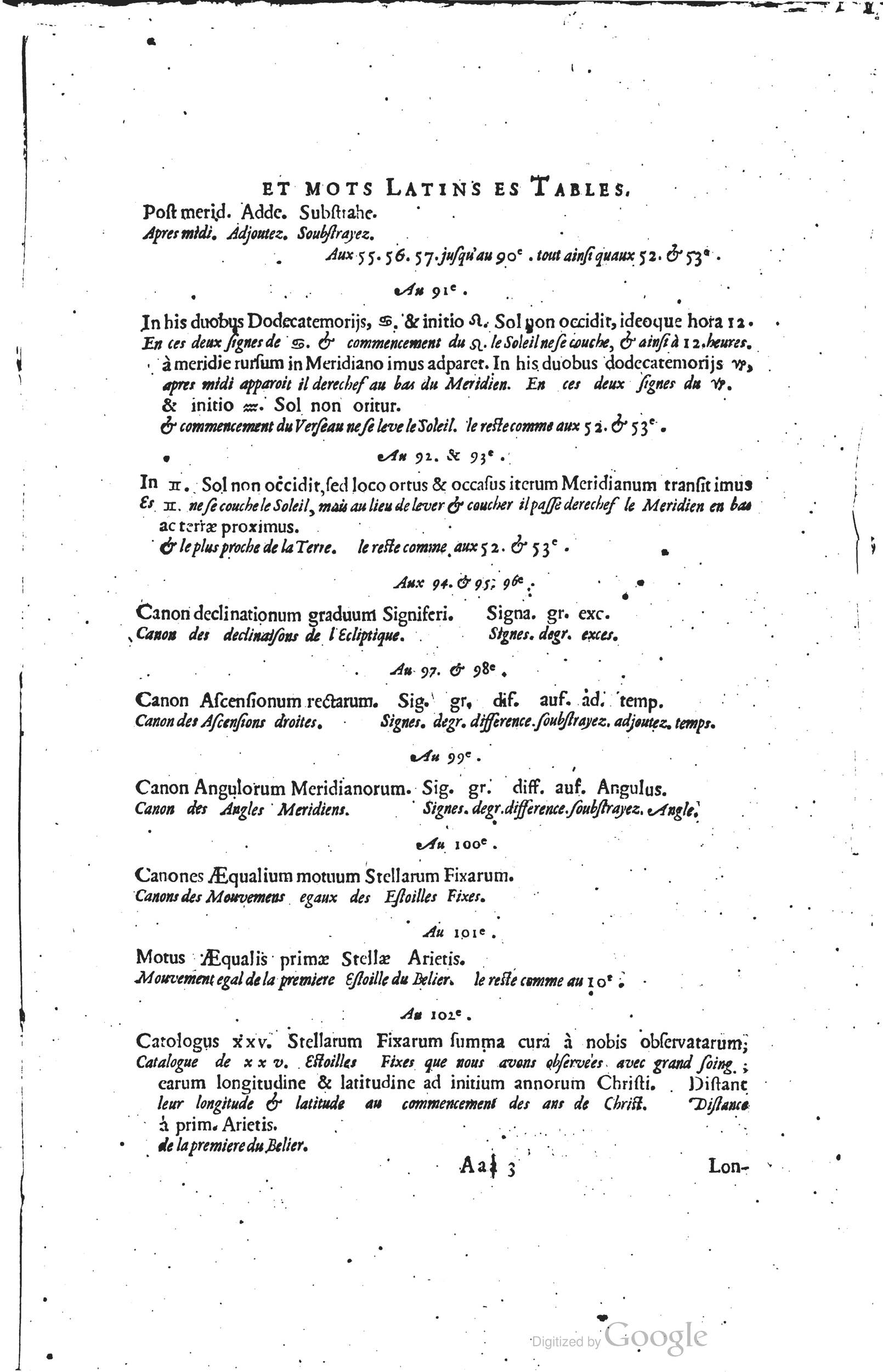 1634 - Zacharie Roman - Les Tables perpétuelles - Universiteit Leiden