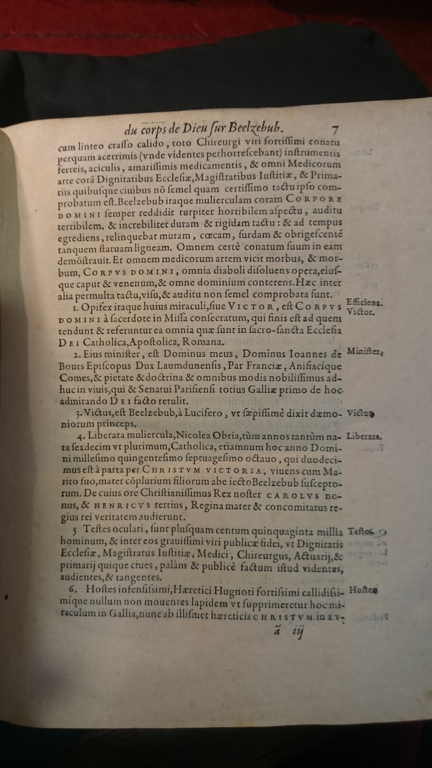 1578 - Nicolas Chesneau - Trésor et entière histoire de la triomphante victoire du corps de Dieu sur l’esprit malin - BM Amiens