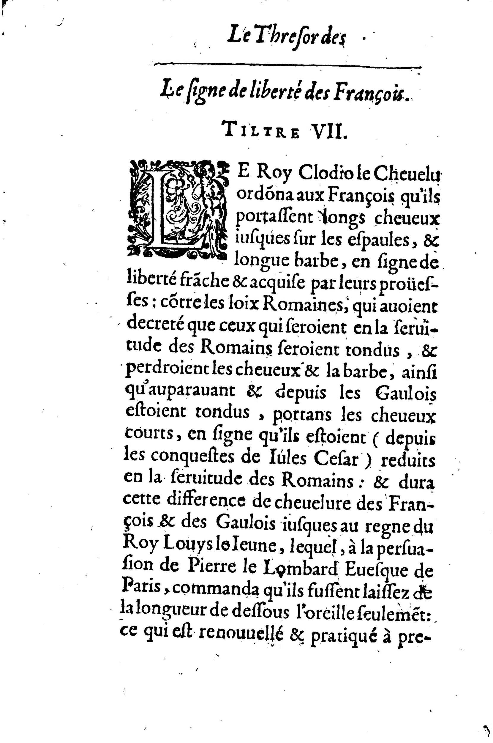1633 - Jean Corrozet - Trésor des histoires de France - BM Lyon 1633 - Jean Corrozet - Trésor des histoires de France - BM Lyon