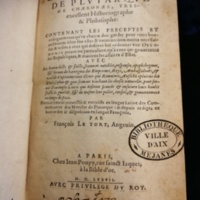 1577 - Jean Poupy - Trésor des morales de Plutarque - Les Méjanes, Aix-en-Provence