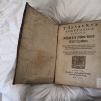 1573 - Christophe Plantin - Trésor du langage bas-allemand - Anvers Université