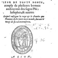 1573 Benoît Rigaud - Trésor de sapience et fleur de toute bonté - BM Lyon