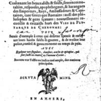 1568 - Willem Silvius - Trésor des vies de Plutarque - Anvers Plantin-Moretus_Page_001.jpg