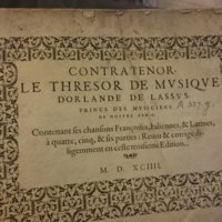 1594 - [Pierre de Saint-André] - Trésor de musique d’Orlande de Lassus, Contratenor - British Library
