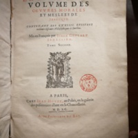1590 (= 1595) - Jean Houzé - Œuvres morales et mêlées de Sénèque, Trésor de philosophie morale - T. 2 - BnF
