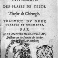 1612 - Thomas Portau - Trésor de chirurgie - BIU Santé