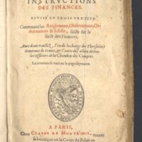 1599 - Claude de Monstr’oeil et Jean Richer - Trésor des instructions des finances - BnF