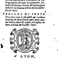 1576 - Benoît Rigaud - Trésor de vertu - British Library