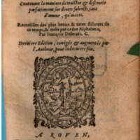 1608 - Théodore Reinsart - Les Marguerites françaises ou Trésor des Fleurs du bien-dire - BSB Munich