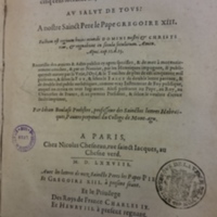 1578 - Nicolas Chesneau - Trésor et entière histoire de la triomphante victoire du corps de Dieu sur l’esprit malin - BM Lyon