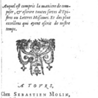 1598 - Sébastien Molin - Trésor des secrétaires - British Library