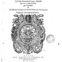 1553 - Jacopo Strada et Thomas Guérin - Épitome du Trésor des antiquités - BM Lyon