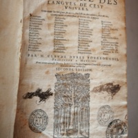 1619 - SHC - Trésor de l’histoire des langues de cet univers - BM Marseille