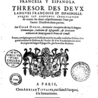 1621 - Adrian Tiffaine Trésor des deux langues espagnole et française - BM Lyon-0001.jpeg