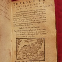 1591 - Pierre Chastaing et Benoît Rigaud - Trésor des bêtes chevalines - Bibliothèque Sainte-Geneviève