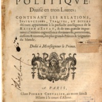 1608 - Pierre Chevalier - Trésor politique - BSB Munich