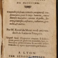 1586 - Benoît Rigaud - Trésor des fleurs et secrets de médecine - Université Paris Cité