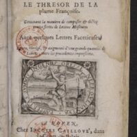 1624 - Jacques Cailloué - Secrétaire des secrétaires ou le Trésor de la plume française - BnF