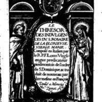 1604 - Jean Le Bouc - Trésor des indulgences du Saint Rosaire - BM Lyon