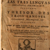 1644 - Jacques Crespin - Trésor des trois langues - Passau