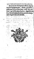1604 - Galiot Corrozet - Trésor des histoires de France - BNC Florence