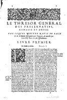 1616 - Étienne Gamonet - Grand trésor ou dispensaire - BSB Munich