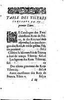 1614 - Jean Corrozet - Trésor des histoires de France - BM Lyon