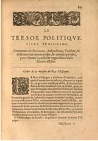1608 - Nicolas Du Fossé - Trésor politique - BSB Munich