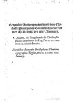 1573 - Christophe Plantin - Trésor du langage bas-allemand - BM Lyon