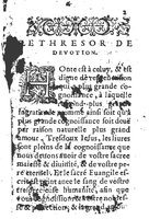 1578 - Guillaume Chaudière - Trésor de dévotion traitant de plusieurs belles vertus - BM Lyon