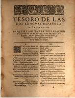 1645 - A. de Sommaville et A. Courbé - Trésor des deux langues espagnole et française - BSB Munich