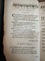 1606 - Jean Arnaud - Œuvres morales et mêlées de Sénèque, Trésor de philosophie morale - BM Marseille